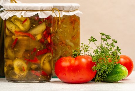 Салат из огурцов на зиму без уксуса — рецепт с фото пошагово